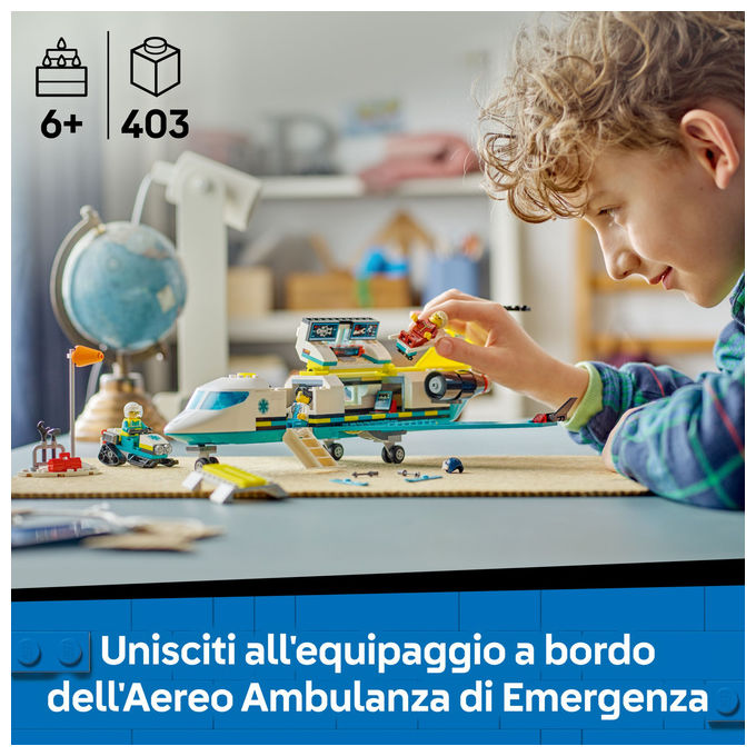 LEGO Aereo Ambulanza di Emergenza 6+ Anni 403 Pezzi