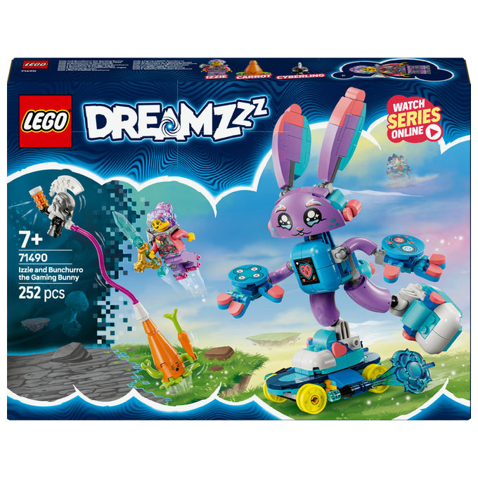 Lego Izzie e il Coniglietto Gaming Bunchurro, Set costruzioni 252 pz