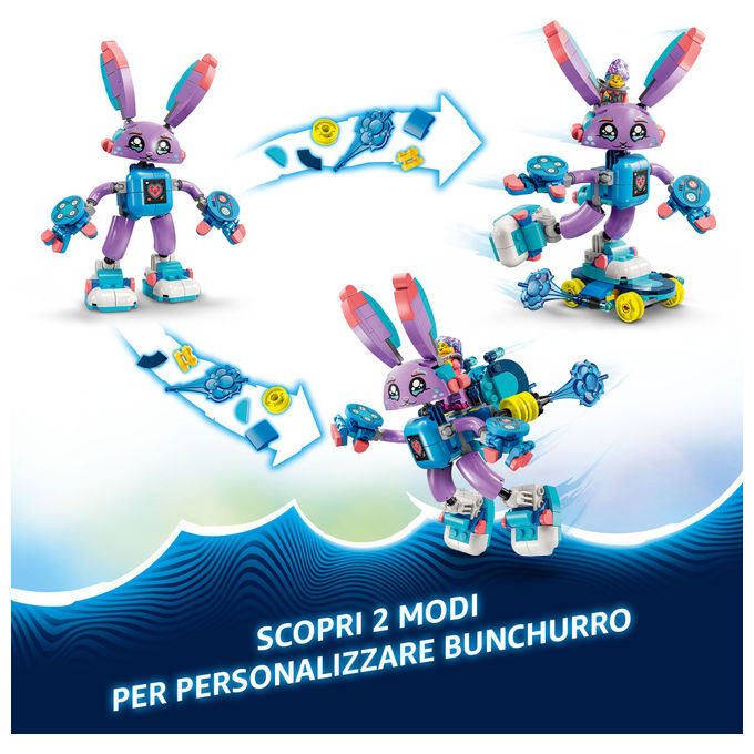 Lego Izzie e il Coniglietto Gaming Bunchurro, Set costruzioni 252 pz