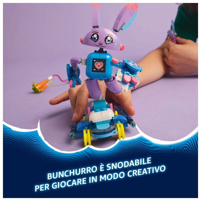 Lego Izzie e il Coniglietto Gaming Bunchurro, Set costruzioni 252 pz