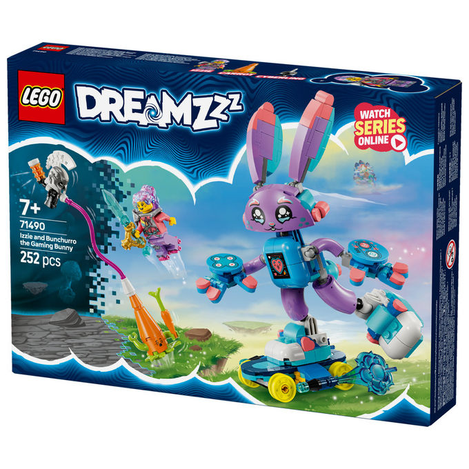 Lego Izzie e il Coniglietto Gaming Bunchurro, Set costruzioni 252 pz