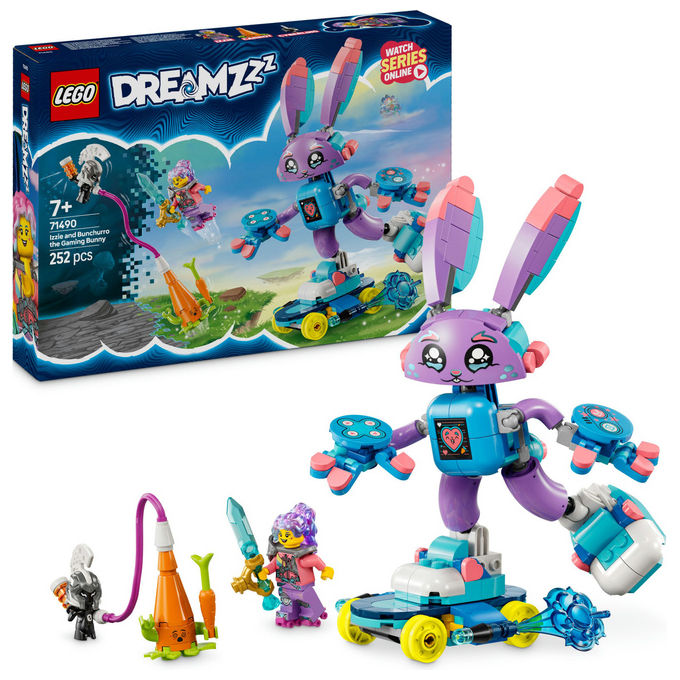 Lego Izzie e il Coniglietto Gaming Bunchurro, Set costruzioni 252 pz