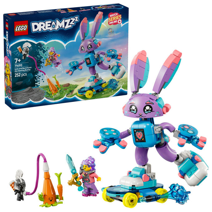 Lego Izzie e il Coniglietto Gaming Bunchurro, Set costruzioni 252 pz