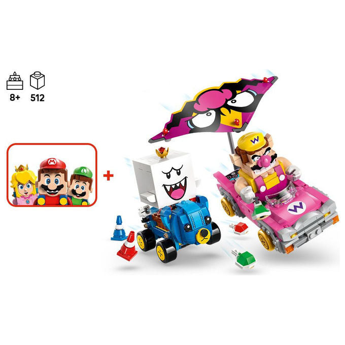 Lego Super Mario Mario Kart- Wario e Re Boo Set da costruzione