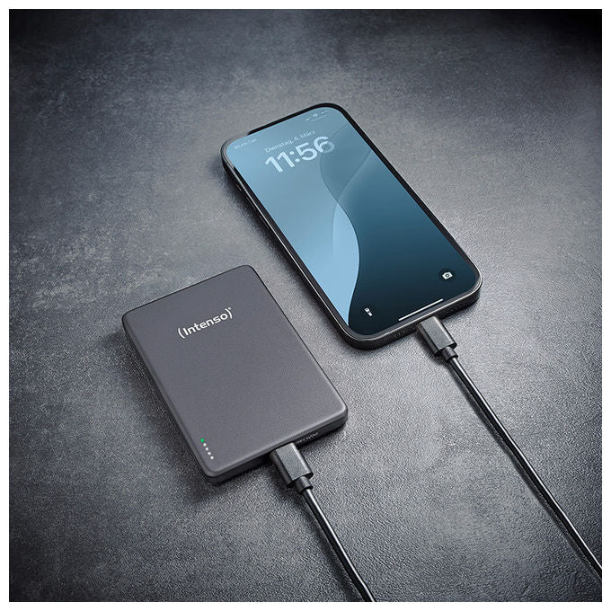 Intenso MW5000 Power Bank 5000 mAh Wireless MagSafe Grigio