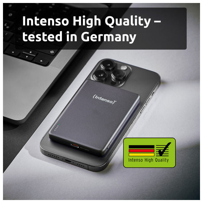 Intenso MW5000 Power Bank 5000 mAh Wireless MagSafe Grigio