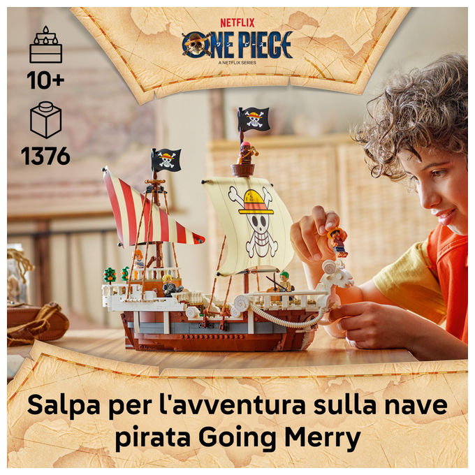 Lego One Piece Nave Pirata Going Merry Set da Costruzione