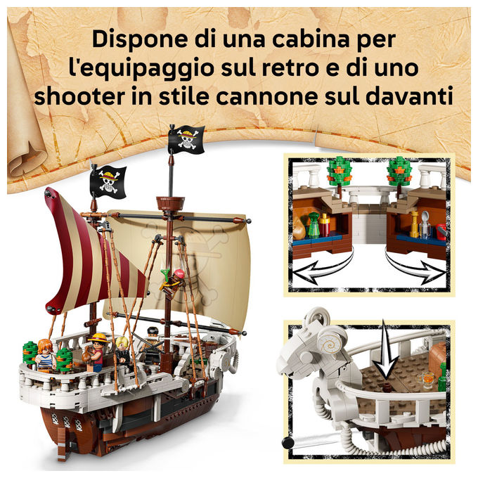 Lego One Piece Nave Pirata Going Merry Set da Costruzione