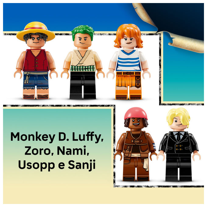 Lego One Piece Nave Pirata Going Merry Set da Costruzione