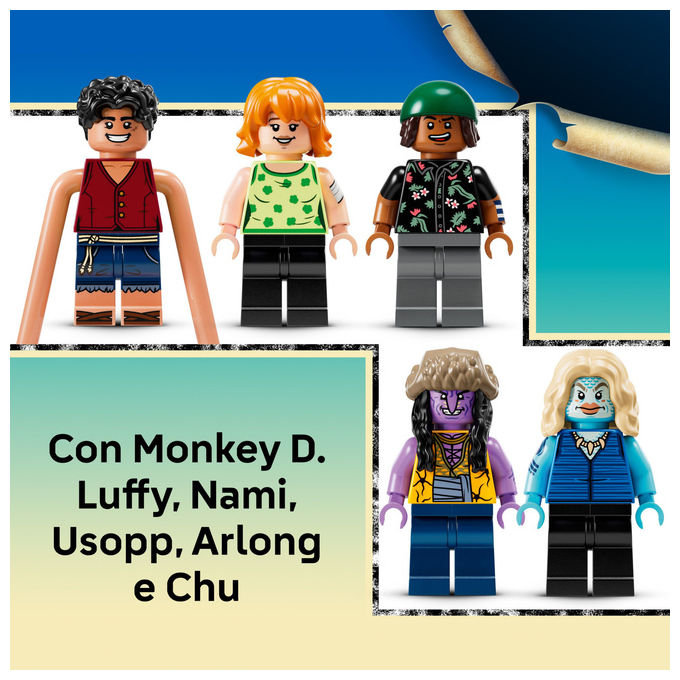 Lego One Piece Battaglia ad Arlong Park Set Costruzioni