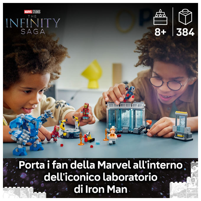 Lego Laboratorio Iron Man: Sala delle Armature, Set costruzioni Marvel 76315