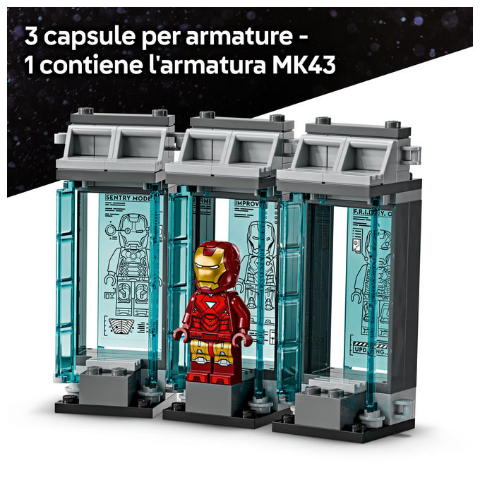 Lego Laboratorio Iron Man: Sala delle Armature, Set costruzioni Marvel 76315