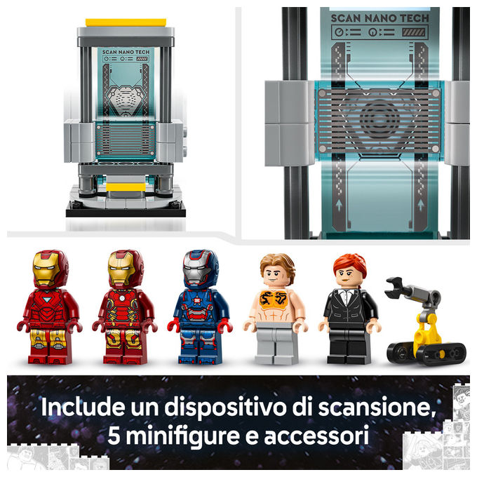 Lego Laboratorio Iron Man: Sala delle Armature, Set costruzioni Marvel 76315