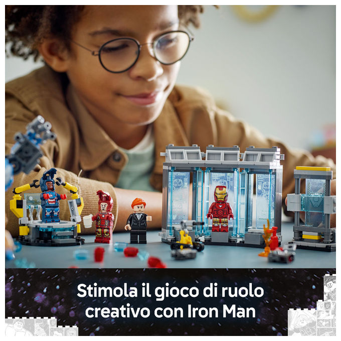 Lego Laboratorio Iron Man: Sala delle Armature, Set costruzioni Marvel 76315