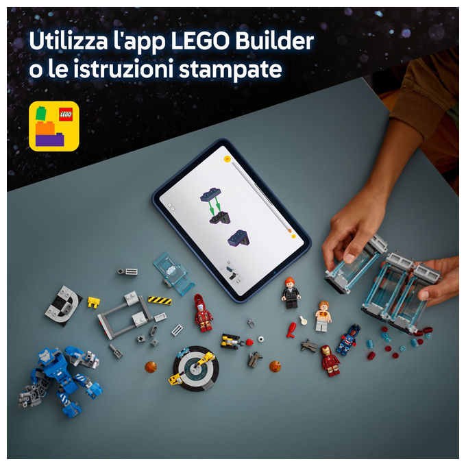 Lego Laboratorio Iron Man: Sala delle Armature, Set costruzioni Marvel 76315
