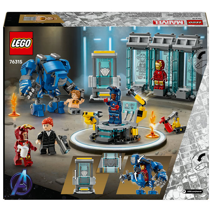 Lego Laboratorio Iron Man: Sala delle Armature, Set costruzioni Marvel 76315
