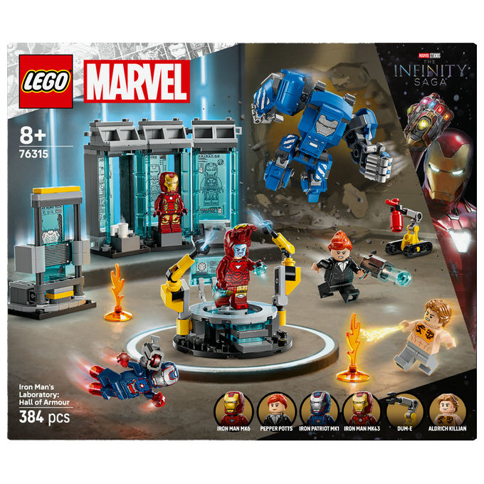 Lego Laboratorio Iron Man: Sala delle Armature, Set costruzioni Marvel 76315