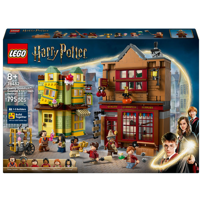 Lego Harry Potter Accessori Quidditch e Gelateria, Set Costruzioni Diagon Alley
