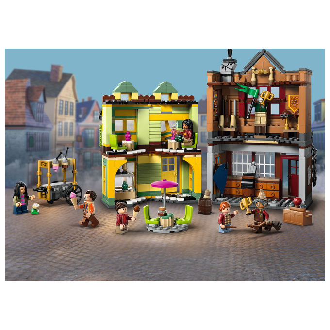 Lego Harry Potter Accessori Quidditch e Gelateria, Set Costruzioni Diagon Alley
