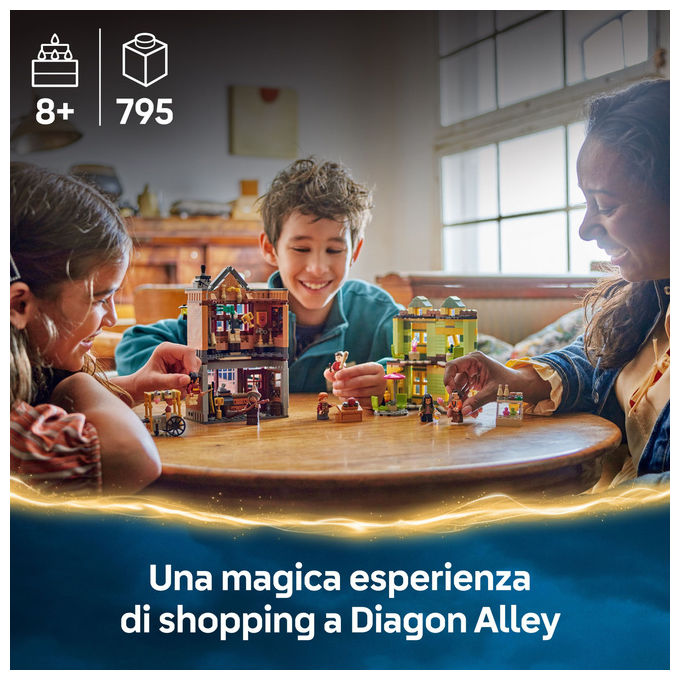 Lego Harry Potter Accessori Quidditch e Gelateria, Set Costruzioni Diagon Alley