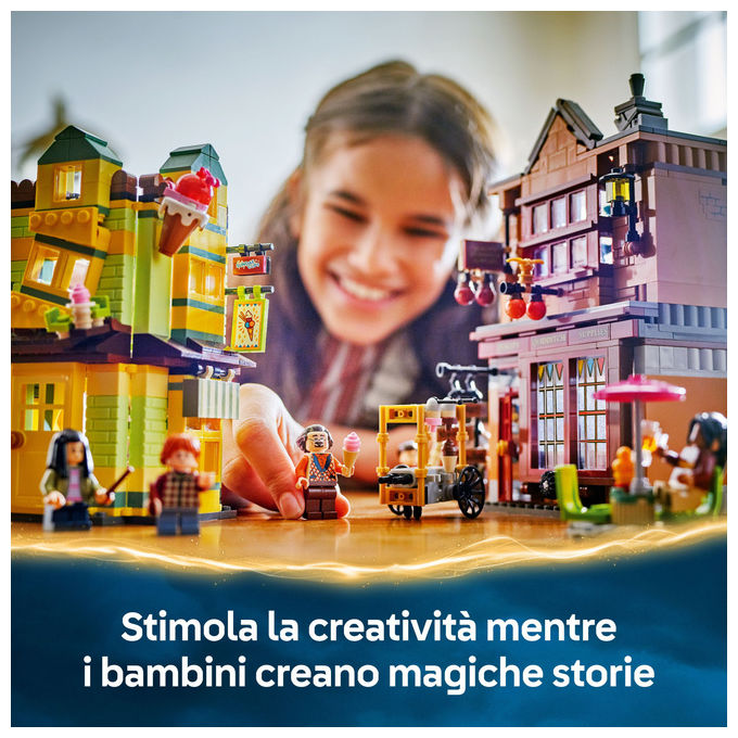 Lego Harry Potter Accessori Quidditch e Gelateria, Set Costruzioni Diagon Alley