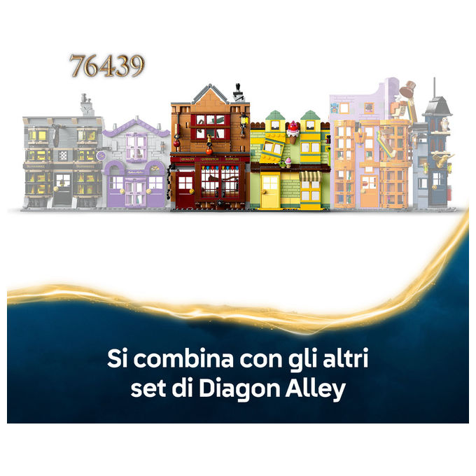 Lego Harry Potter Accessori Quidditch e Gelateria, Set Costruzioni Diagon Alley