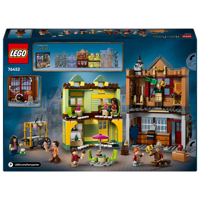Lego Harry Potter Accessori Quidditch e Gelateria, Set Costruzioni Diagon Alley