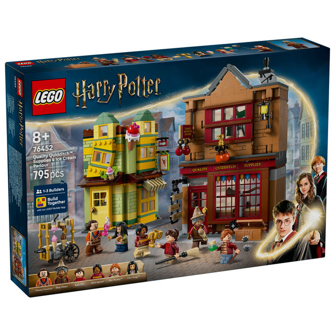 Lego Harry Potter Accessori Quidditch e Gelateria, Set Costruzioni Diagon Alley