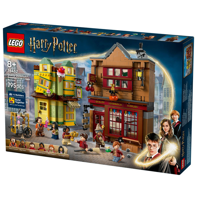 Lego Harry Potter Accessori Quidditch e Gelateria, Set Costruzioni Diagon Alley