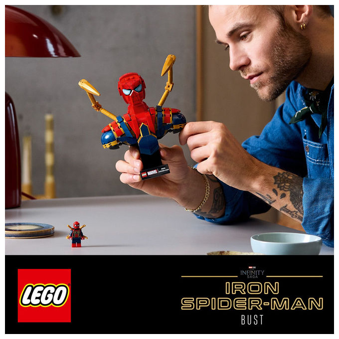 LEGO Busto Iron Spider-Man Marvel Set Costruzioni