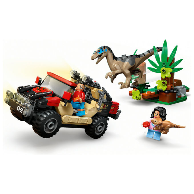 Lego Jurassic World Fuga dal Raptor sul Fuoristrada