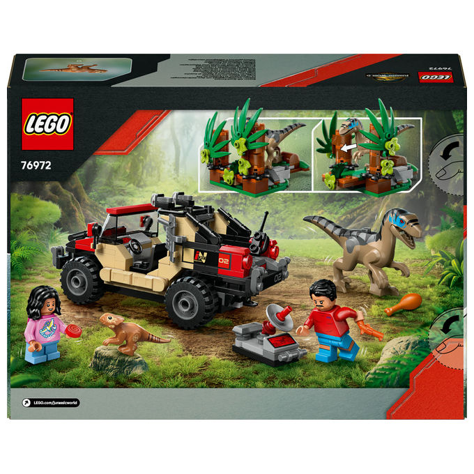 Lego Jurassic World Fuga dal Raptor sul Fuoristrada