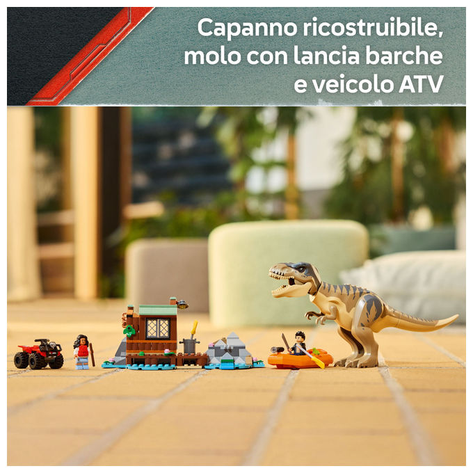 Lego Jurassic World Fuga Sul Fiume Dal T. Rex 76975