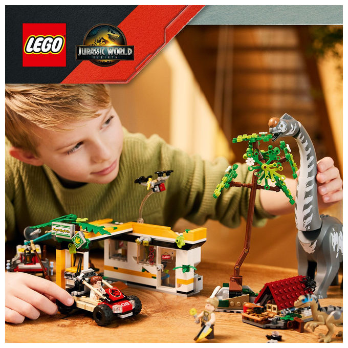 Lego Jurassic World Alla Ricerca Raptor e Titanosauro 76973