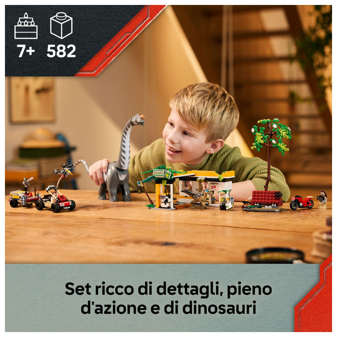 Lego Jurassic World Alla Ricerca Raptor e Titanosauro 76973