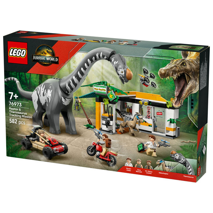 Lego Jurassic World Alla Ricerca Raptor e Titanosauro 76973