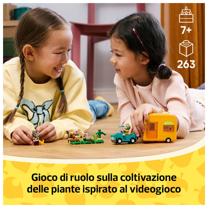 Lego Animal Crossing La Roulotte e il Negozio di Giardinaggio di Florindo