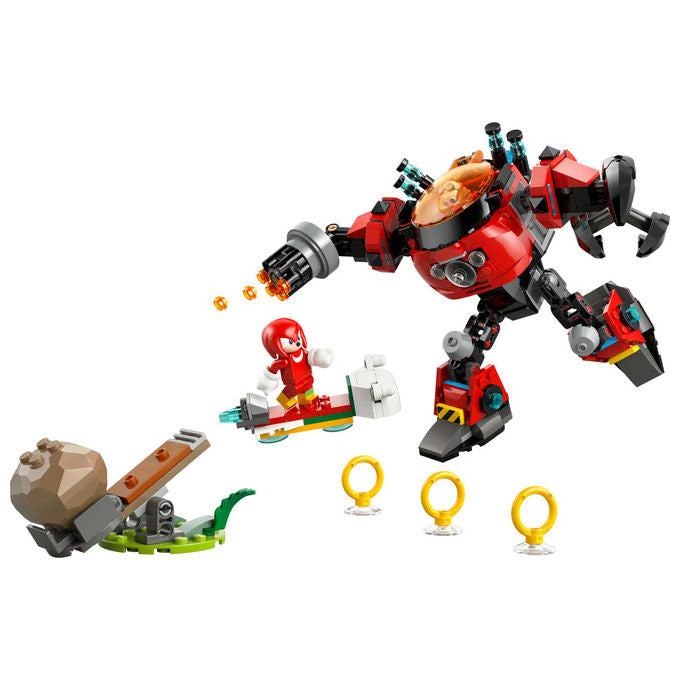Lego Sonic Knuckles contro il Mech Egg Crusher del Dr Eggman