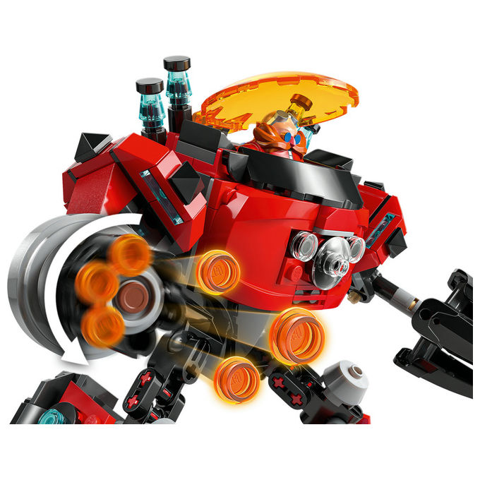 Lego Sonic Knuckles contro il Mech Egg Crusher del Dr Eggman