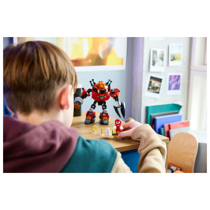 Lego Sonic Knuckles contro il Mech Egg Crusher del Dr Eggman
