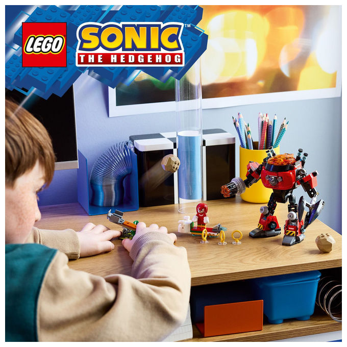 Lego Sonic Knuckles contro il Mech Egg Crusher del Dr Eggman