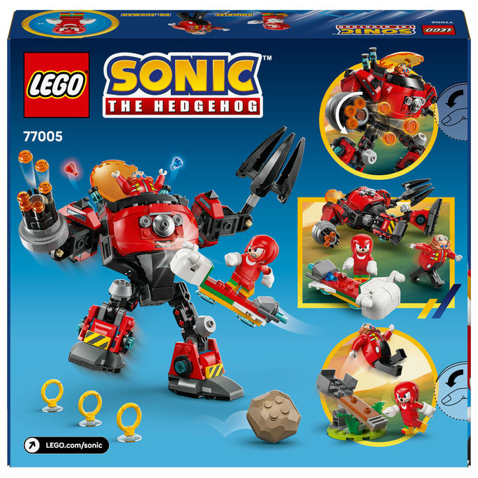 Lego Sonic Knuckles contro il Mech Egg Crusher del Dr Eggman