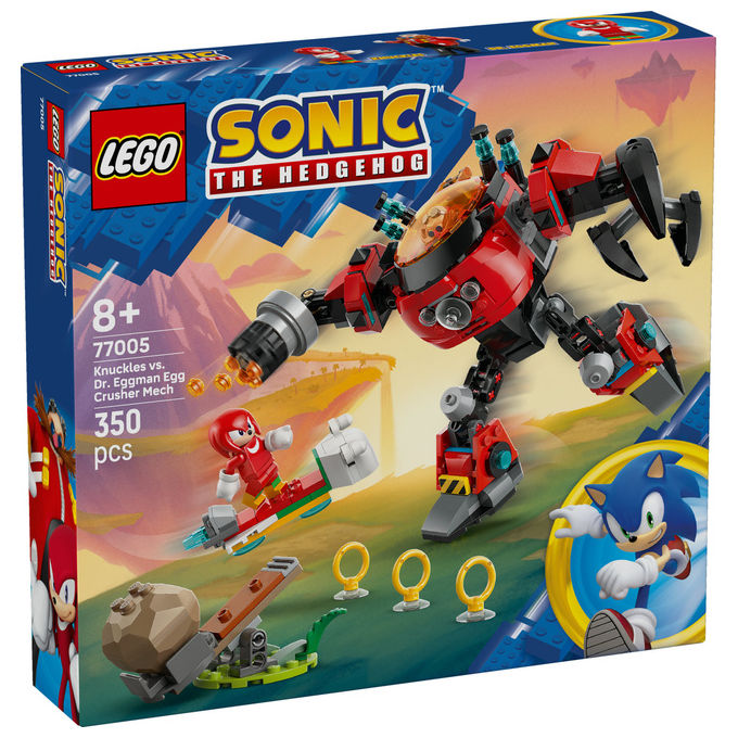 Lego Sonic Knuckles contro il Mech Egg Crusher del Dr Eggman