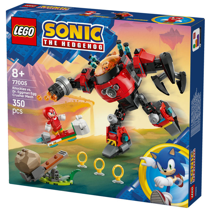 Lego Sonic Knuckles contro il Mech Egg Crusher del Dr Eggman