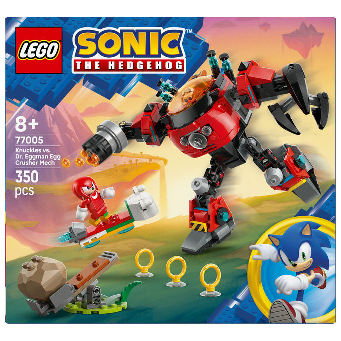 Lego Sonic Knuckles contro il Mech Egg Crusher del Dr Eggman
