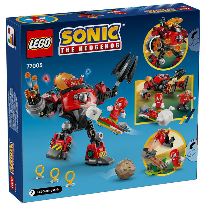Lego Sonic Knuckles contro il Mech Egg Crusher del Dr Eggman