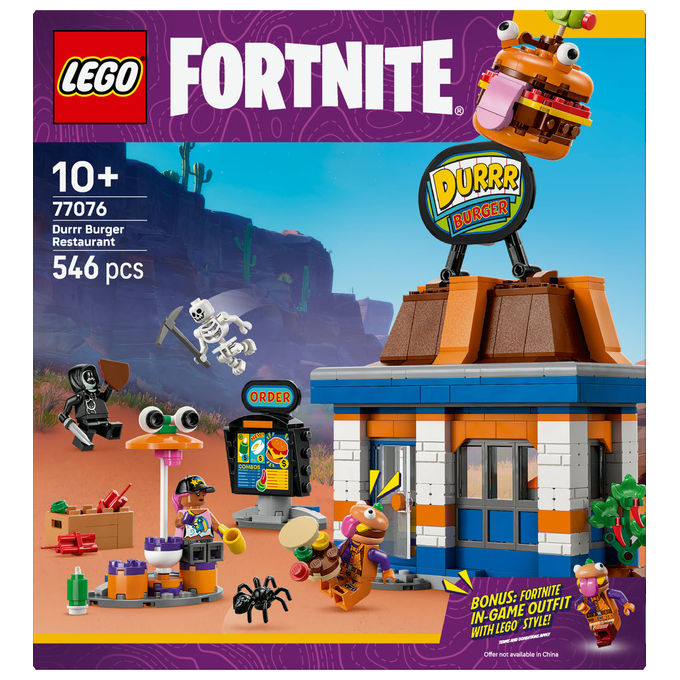 Lego Ristorante di Durrr Burger Fortnite, Set costruzioni