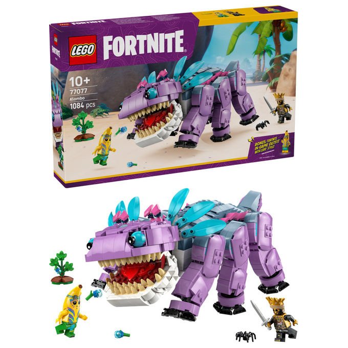 Lego, Fortnite Klombo, Set costruzioni, 1084 pezzi, Include 2 minifigure, 77077