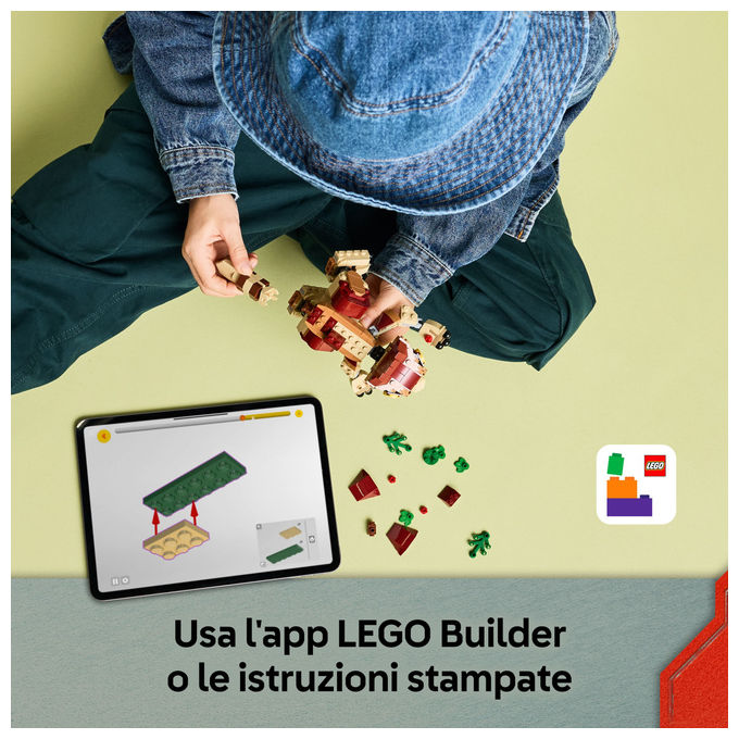 Lego Jurassic World Dinosauro Cucciolo Aquilops