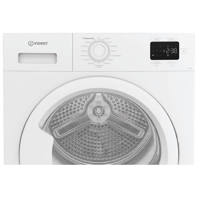 Indesit C YD 93D WW IT Asciugatrice Pompa di Calore 9 Kg Classe D 64 dB QuickDry (84x60x61 cm) colore Bianco